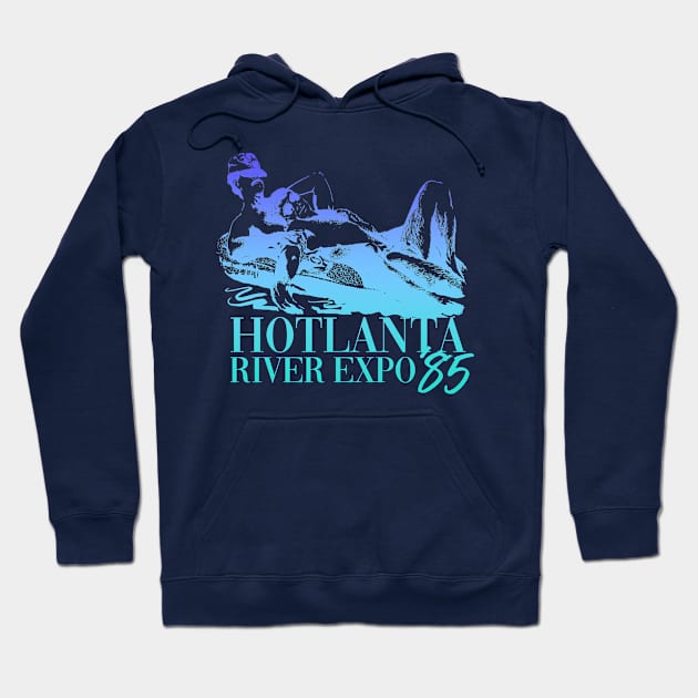 Hotlanta River Expo Vintage Gay LGBT Retro Atlanta Georgia Hoodie by WearingPride